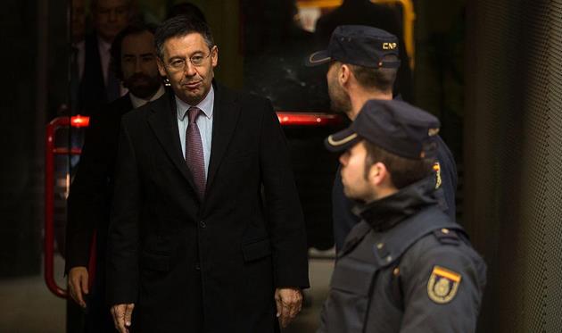 Задержание экс-президента «Барселоны» Хозепа Бартомеу. Фото: GETTY IMAGES