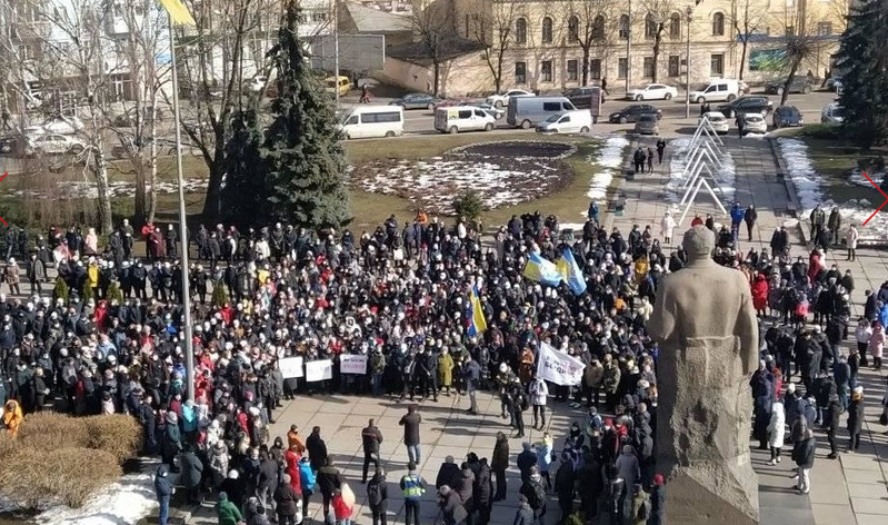 Протесты в Житомире