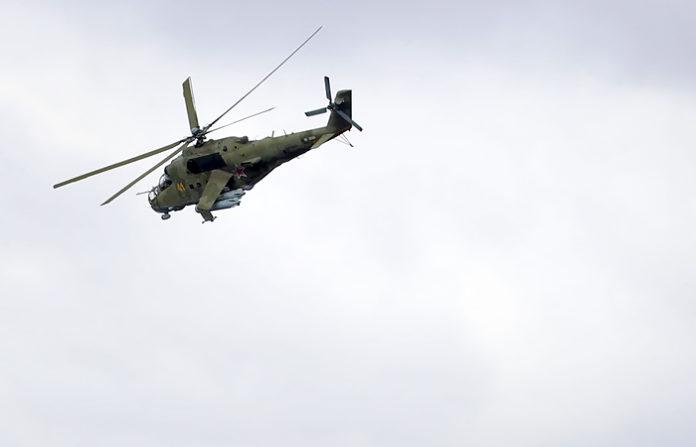 Російський вертоліт порушив повітряний простір України. Фото: ТАСС