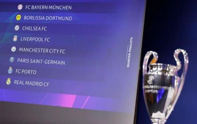 Стали известны все пары 1/4 Лиги чемпионов. Фото: УЕФА