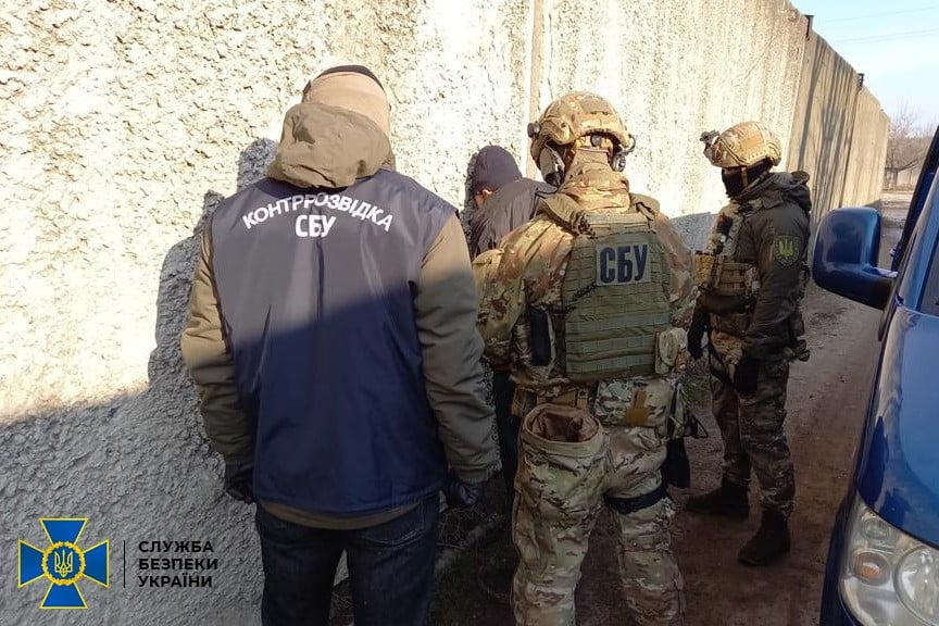 Задержание боевика на Харьковщине. Фото: СБУ