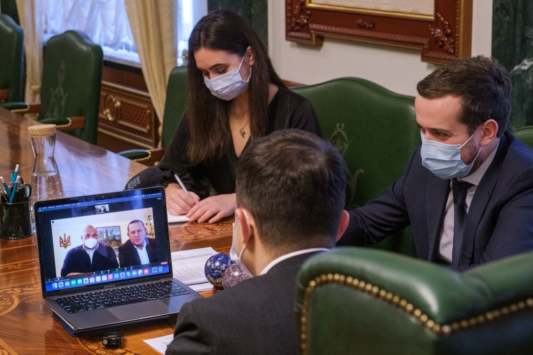 Зеленский беседовал с Вирастюком о вакцинации. Фото: Офис президента