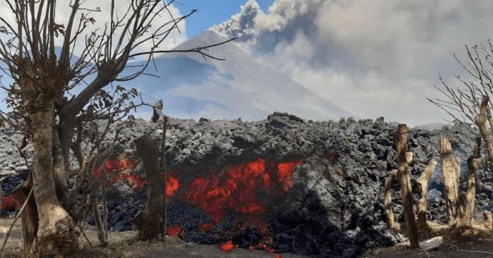Последствия извержения вулкана Пакая, фото: VolcanoDiscovery