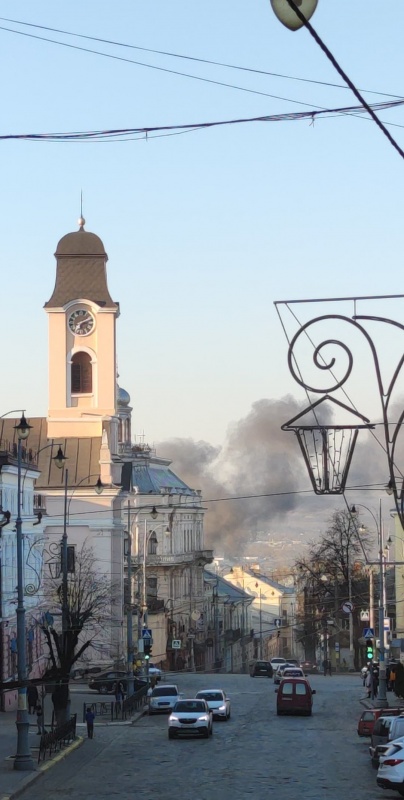 Пожар в Черновцах. Фото: molbuk.ua