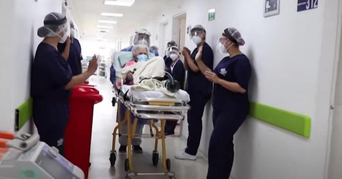 104-річна колумбійка вже вдруге перехворіла COVID-19, скріншот відео