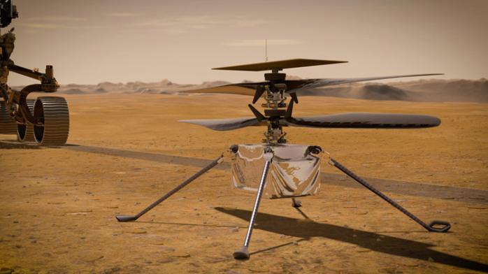 Перший запуск вертольота на Марсі знову відклали. Фото: НАСА