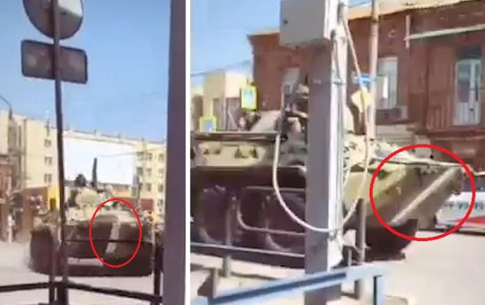 Россия раскрашивает свои танки «полосами вторжения» у границ Украины — СМИ
