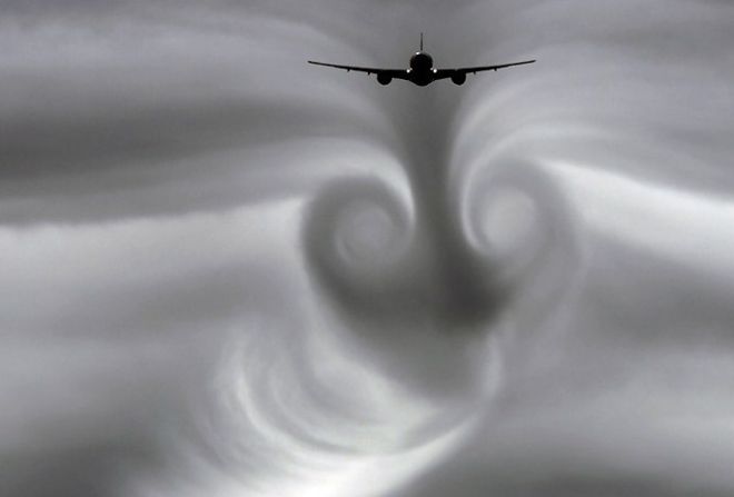 Явление турбулентности зафиксировали в американском небе. Фото: AccuWeather