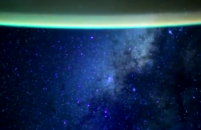 Астронавт NASA показав відео зоряного неба з борту МКС, скрін з відео