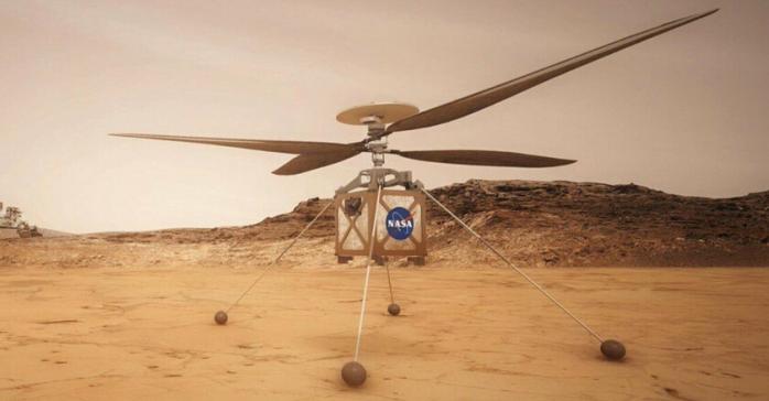 Вертоліт Ingenuity вчетверте політав на Марсі. Фото: НАСА