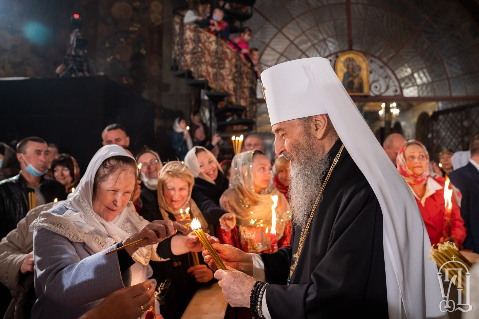 Без маски в Лавре — как проходили пасхальные богослужения в Киеве, фото — УПЦ МП