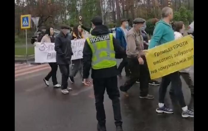 Міжнародну трасу на Київщині перекрила акція протесту