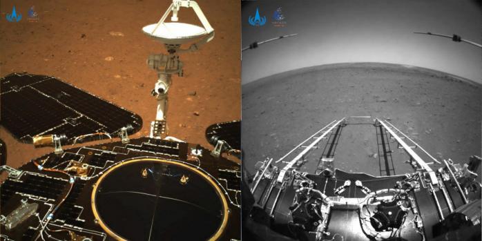 Знімок Марса, зроблений марсоходом Zhurong Mars, фото: Китайське національне космічне управління
