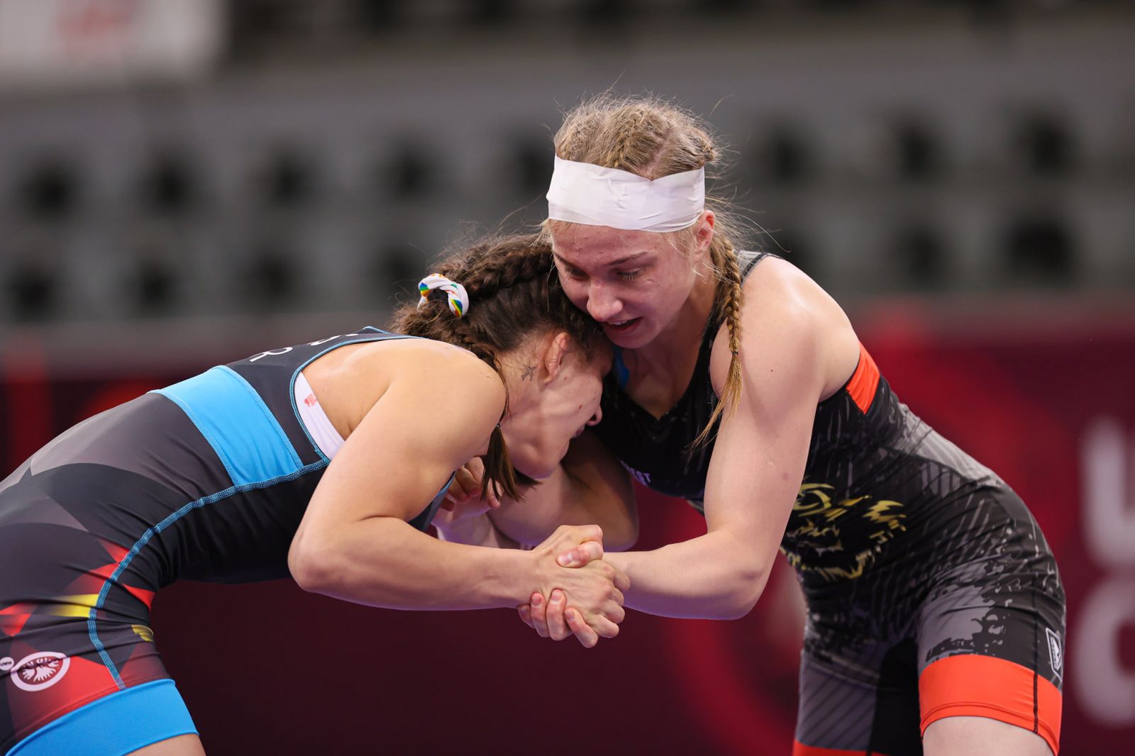 Українки на чемпіонаті Європи з боротьби. Фото: НОК