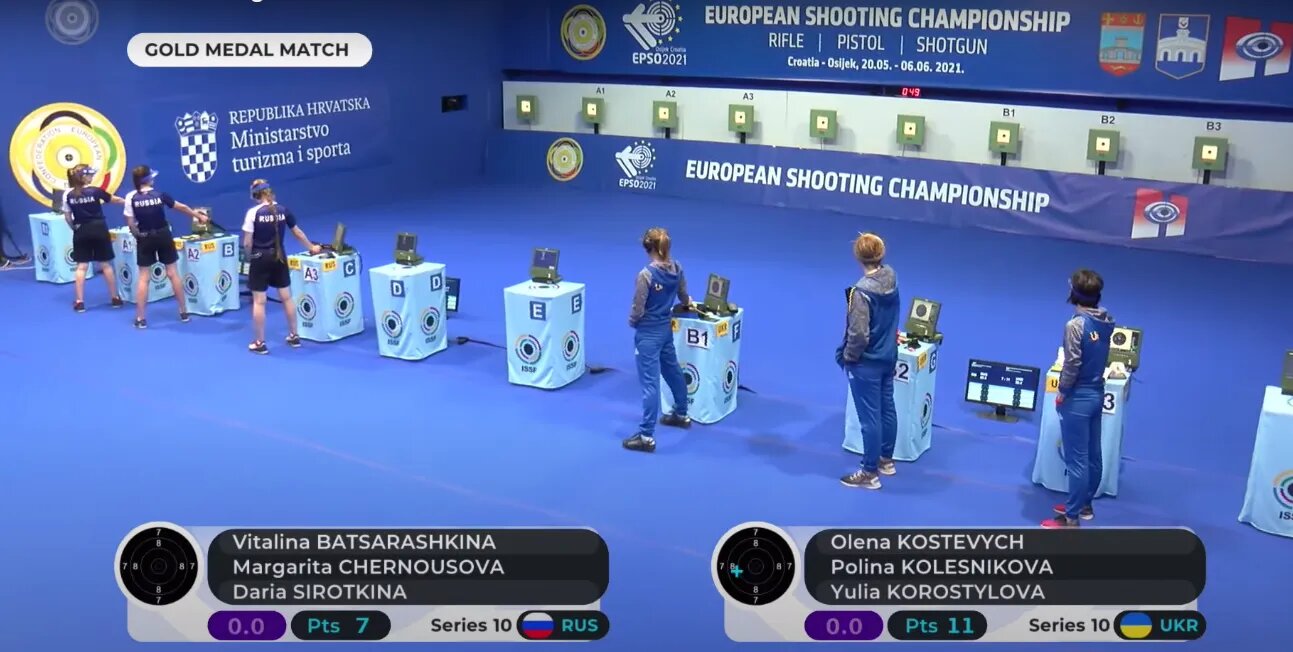 Чемпіонат Європи зі стрільби. Скріншот: Ракурс