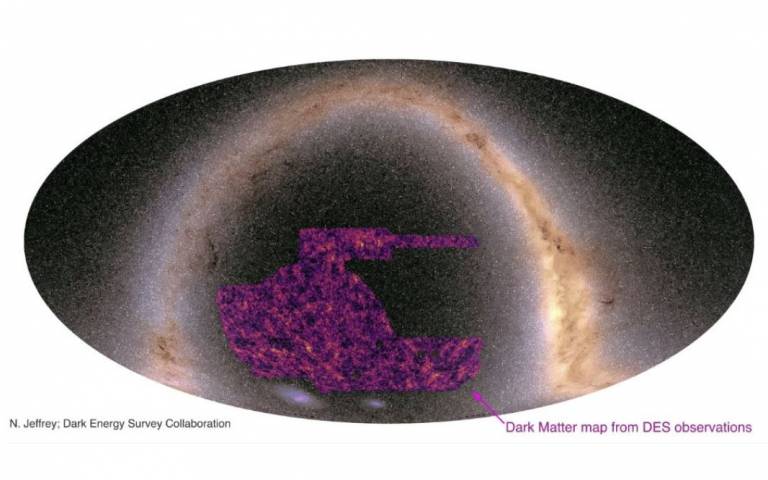 Карта темной материи. Фото: UCL
