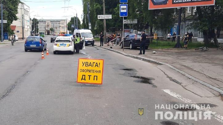 Батька з двома дітьми збив водій на переході в Луцьку. Фото: прес-служба поліції