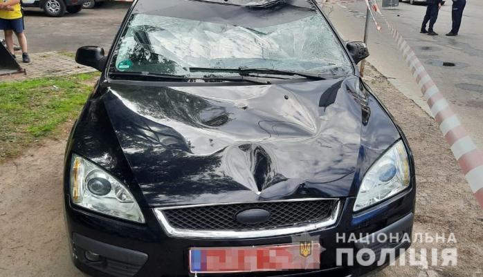 Батька з двома дітьми збив водій на переході в Луцьку. Фото: прес-служба поліції