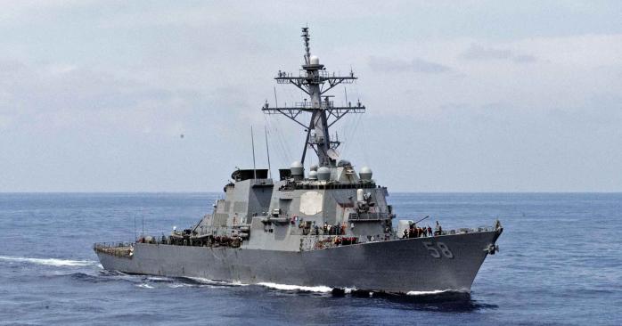 Миноносец USS Laboon. Фото: Шестой флот ВМС США в Твиттере