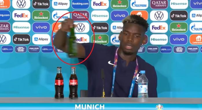 Взяв приклад з Роналду — Погба прибрав пляшки з пивом на Євро-2020 — новини Євро-2020