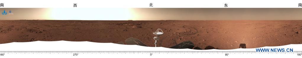 Китай опублікував нові фото та відео з Марса, фото: «Сіньхуа»