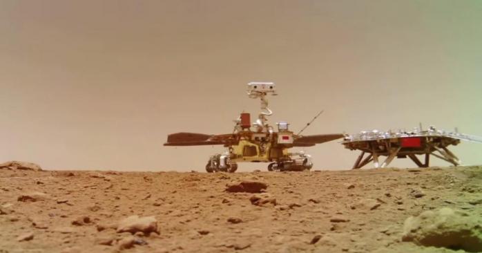 Китай опублікував нові фото та відео з Марса, скріншот відео