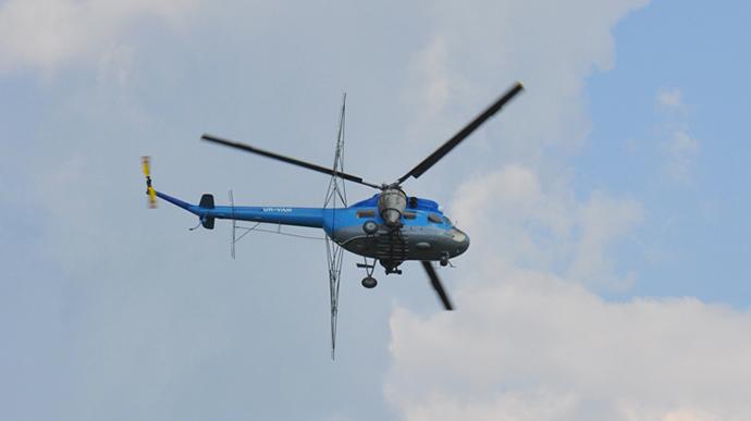 Вертолет разбился на Николаевщине, два человека погибли