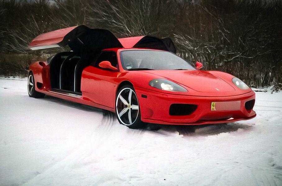 Уникальный восьмиместный лимузин Ferrari пустят с молотка. Фото: eBay