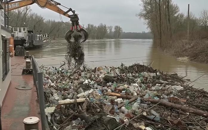 Тонны мусора плывут из Карпат в ЕС 