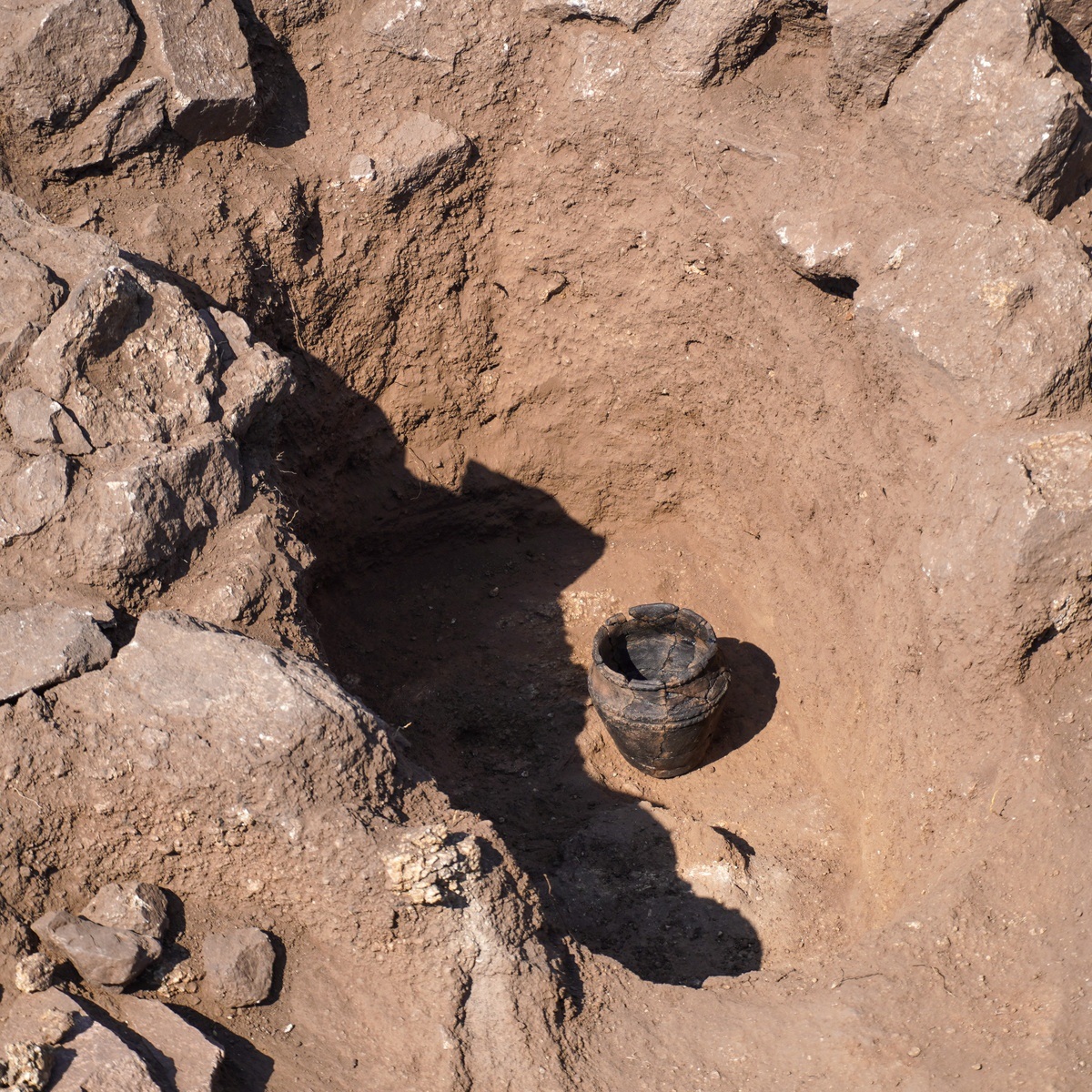 На Хортиці знайшли могилу вождя з горщиком без праху. Фото: Запорізька міська рада