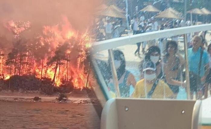 Пожежа у Бодрумі і Мармарисі - туристів евакуюють човнами