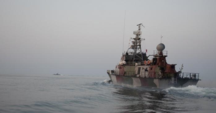 Во время военных учений в Азовском море, фото: ГПСУ