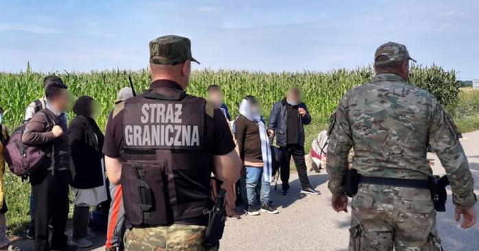 У Польщі за добу затримали понад 70 мігрантів, фото: Підляський прикордонний загін