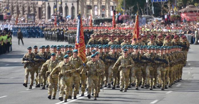 Военный парад в Киеве. Фото: slovoidilo.ua