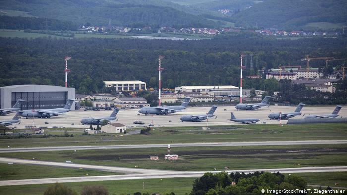 Авиабаза Военно-воздушных сил армии США Рамштайн в Германии