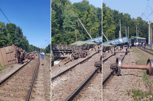 Пять поездов опаздывают из-за аварии на железной дороге возле Запорожья