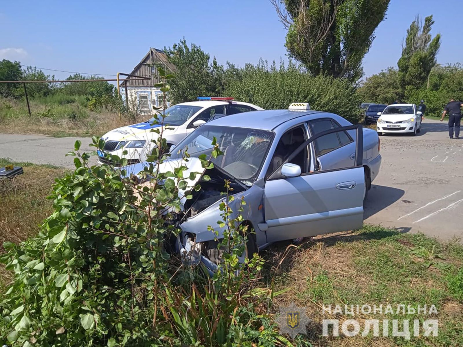 Полицейского сбил водитель на Запорожье. Фото: Нацполиция