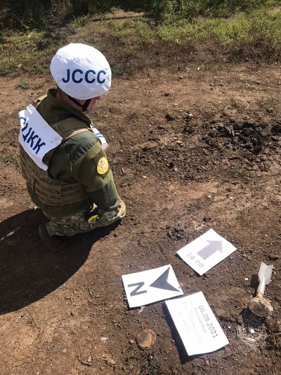 Боевики сбросили с дрона самодельные 3D-мины на прифронтовое Зайцево, фото - ООС