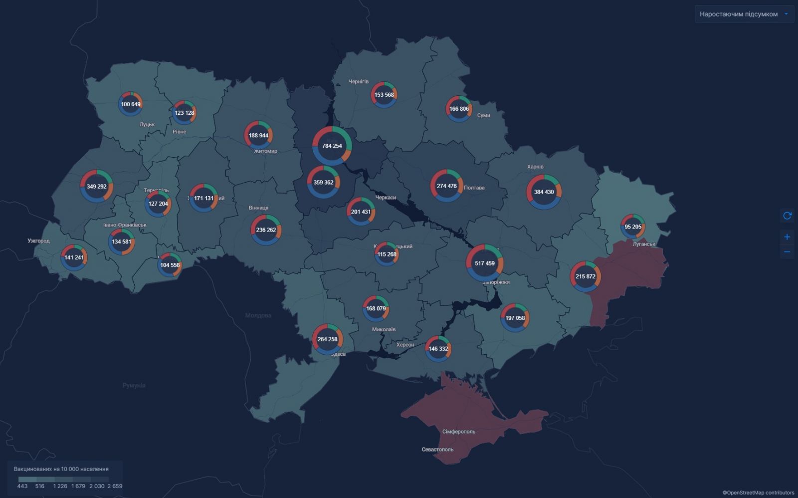 Коронавирус в Украине. Инфографика: СНБО