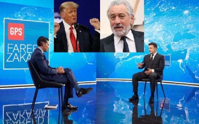 Зеленский сравнил Трампа и Роберта де Ниро в интервью CNN