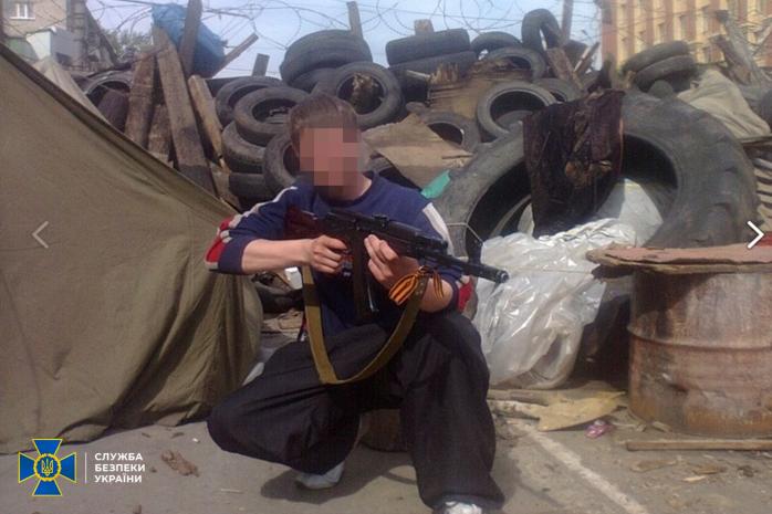 Затримали бойовика, який у 2014 році штурмував будівлю СБУ в Луганську. Фото: СБУ
