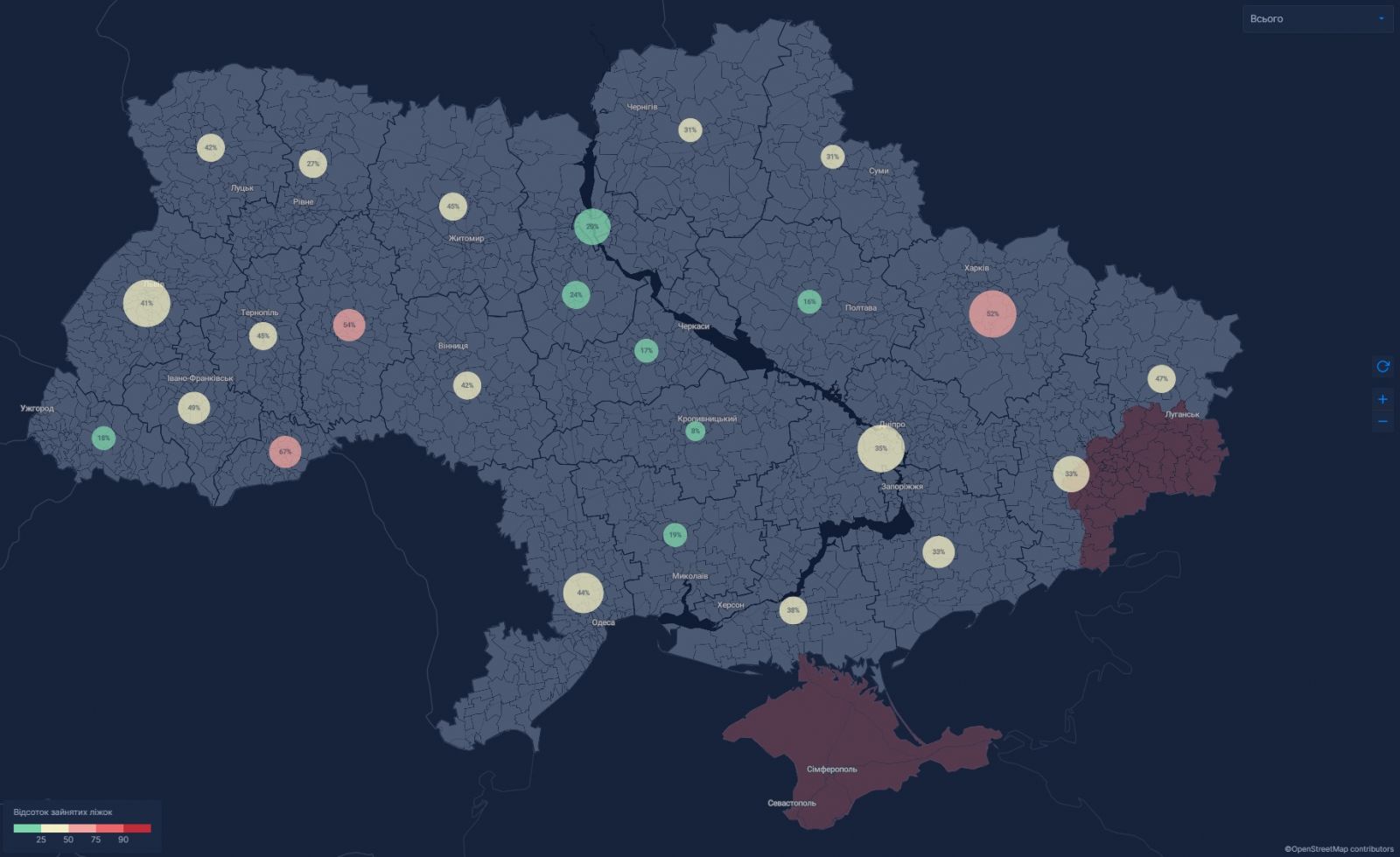 Стрибок COVID-інфікувань зафіксували в Україні. Інфографіка: РНБО
