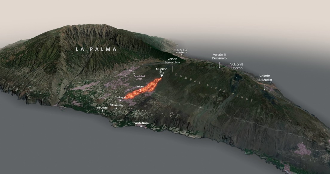 Вулканическая лава на Канарах уничтожила более 320 домов. Фото: Watchers