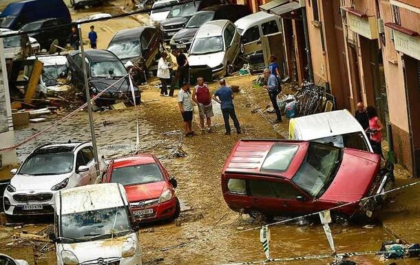 Катастрофа в Испании – наводнение уничтожает дороги и урожай. Фото: РБК
