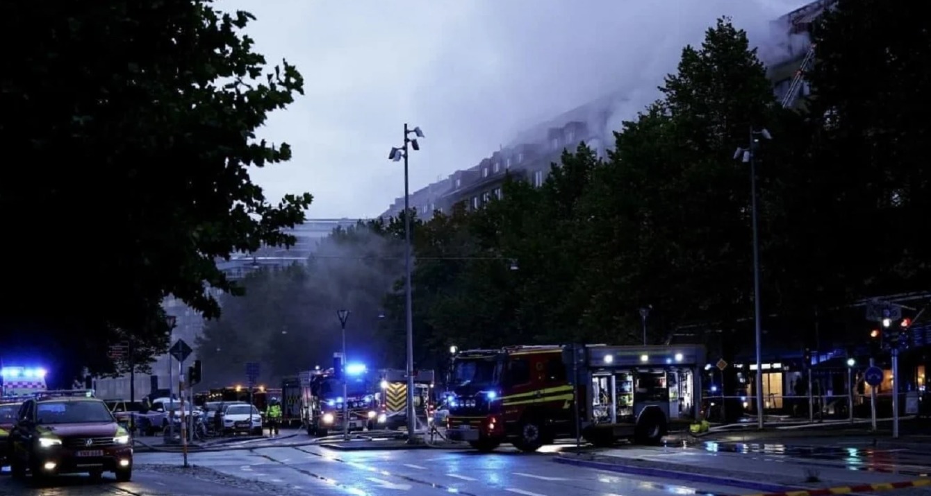 Взрыв в городе Гетеборг. Фото: sverigesradio.se, скриншот с YouTube