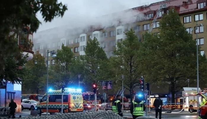 Взрыв в городе Гетеборг. Фото: sverigesradio.se, скриншот с YouTube