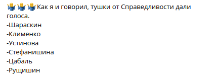 Часть "Голоса" проголосовала за отставку Разумкова