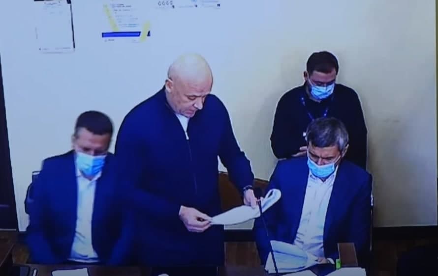 Труханов на суді, скріншот відео