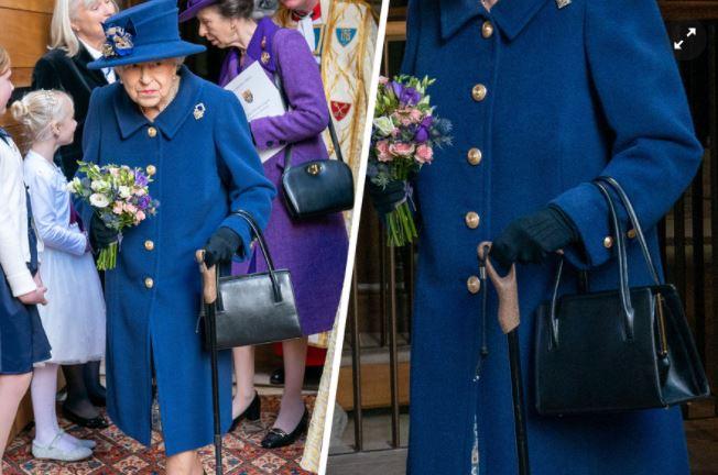 Єлизавета II вперше вийшла на публіку з тростиною. Фото: Arthur Edwards/Reuters