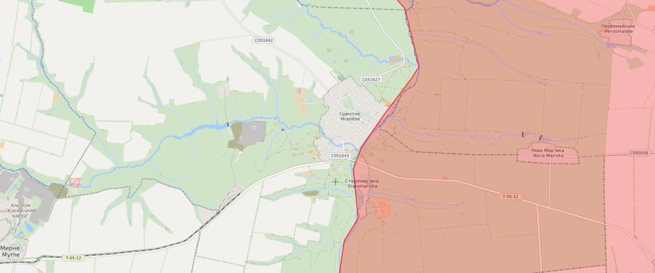 Село Старомар’ївка в Донецькій області. Скріншот з Гугл-мапс